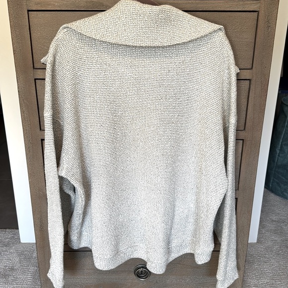 Sweaty Betty Restful Boucle 1/2 Zip sweatshirt Womens 12 Workout cowl neck Warm - Picture 7 of 14